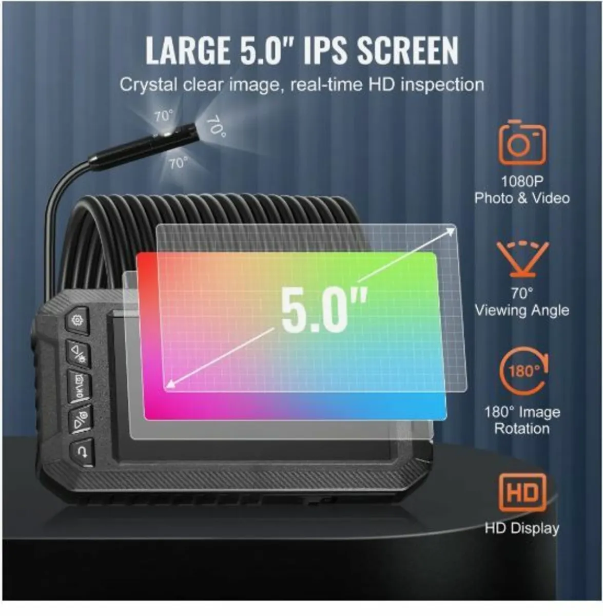 Endoscope Camera with Lights Triple Lens - Image 3