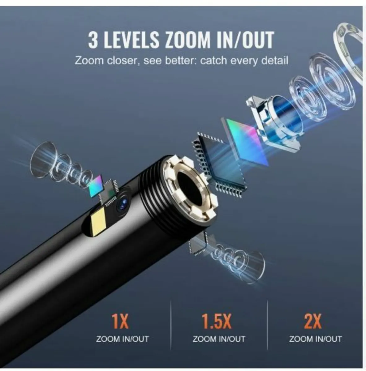 Endoscope Camera with Lights Triple Lens - Image 4