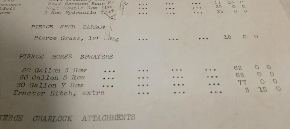 Pierce Wexford Price list for horse machinery 1953 - Image 4