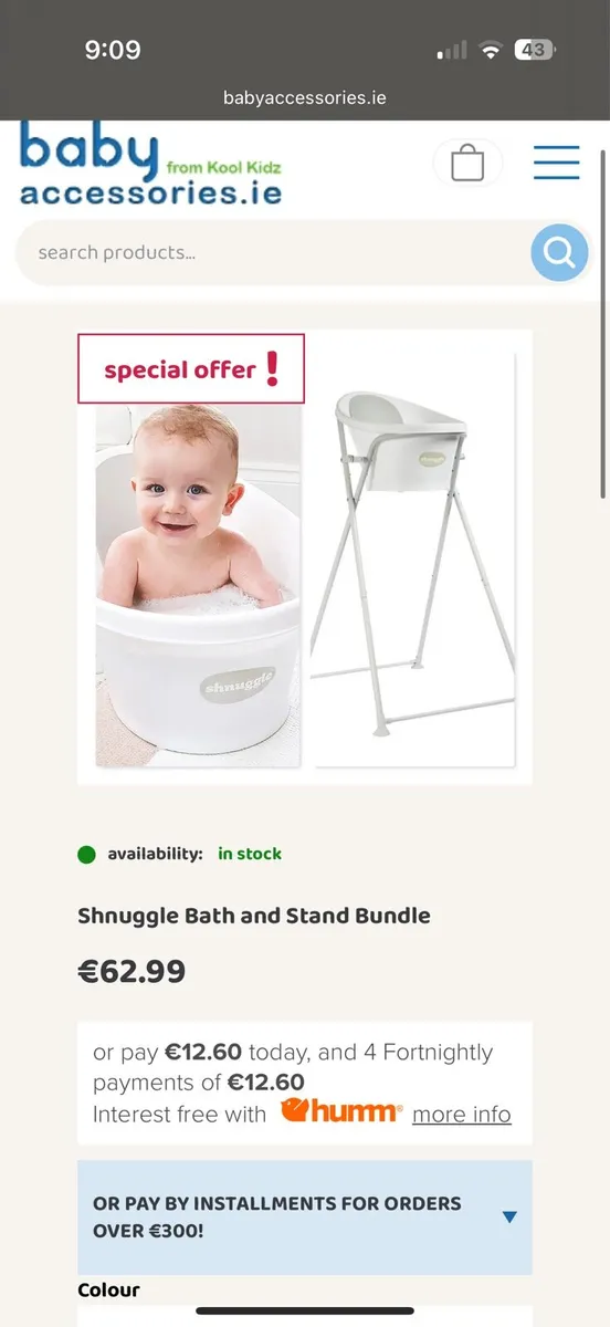 Shnuggle bath and stand - Image 2