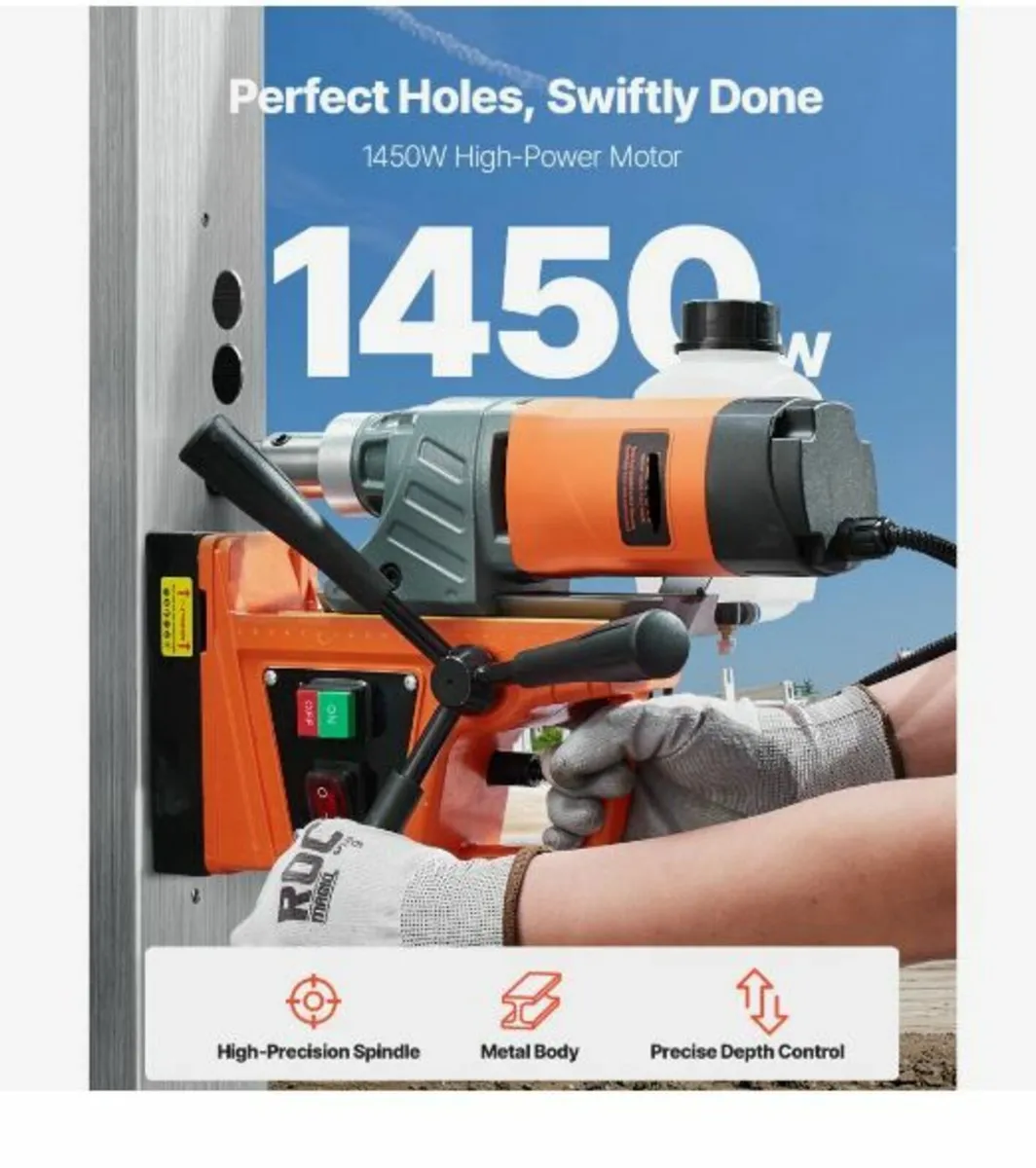 Magnetic Drill 1450W 12500N Portable - Image 4