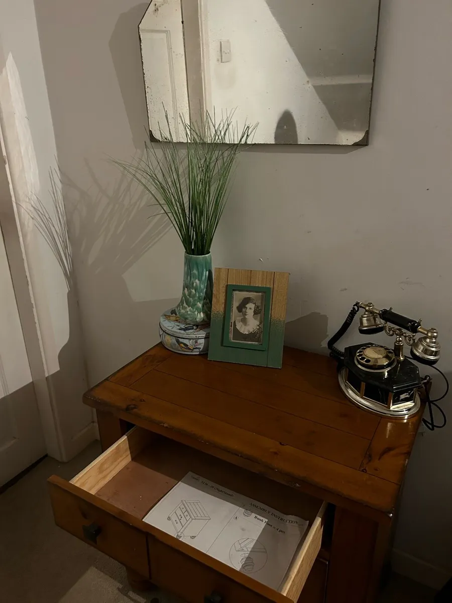 Wooden Chest Of Drawers/ Lamp table - Image 3