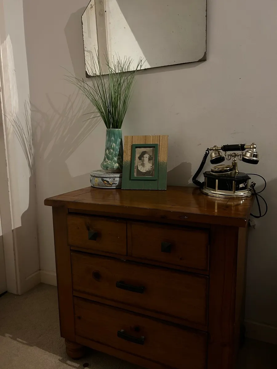 Wooden Chest Of Drawers/ Lamp table - Image 4