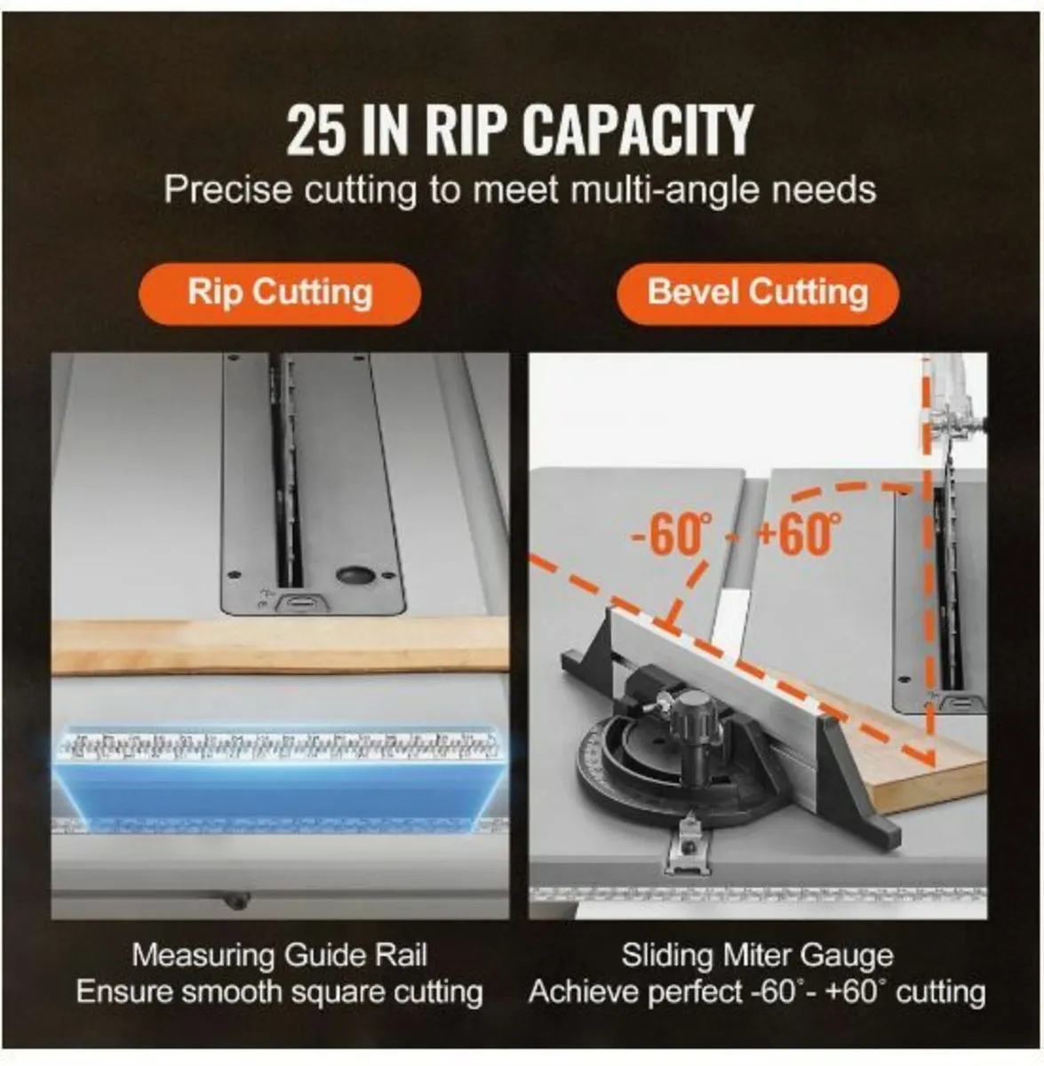 10" Table Saw Electric Cutting Machine - Image 2