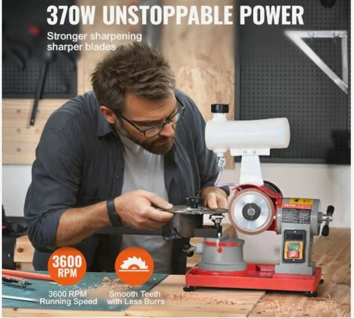 Circular Saw Blade Sharpener Grinder 370W - Image 2