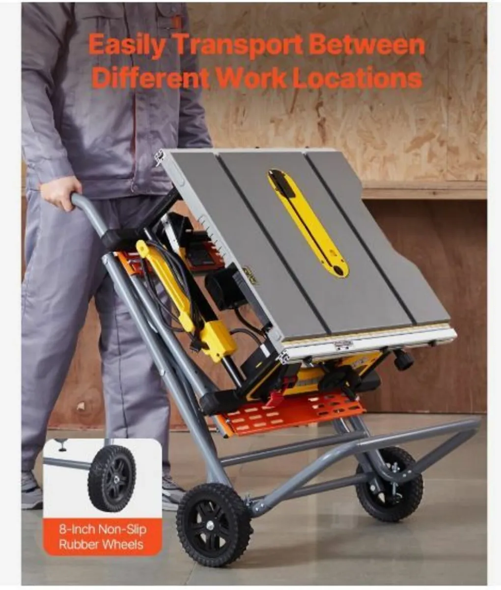 Portable Table Saw Stand with Wheels 350lbs - Image 4