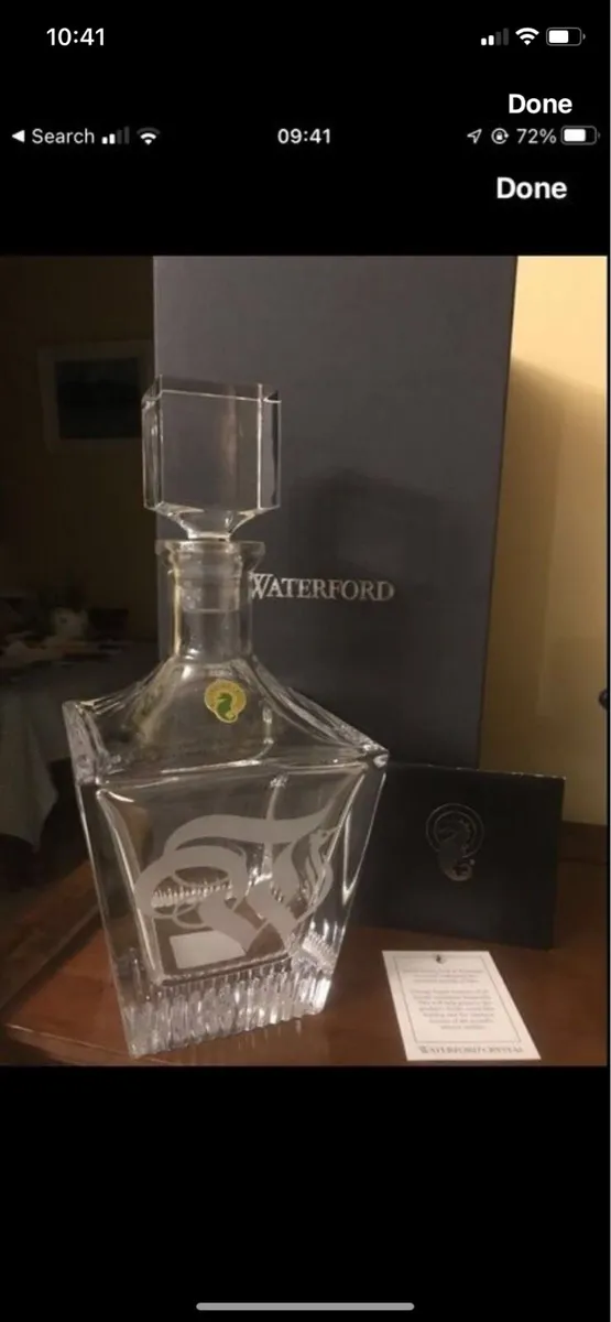 NEW-Waterford Crystal Short Stories Bond Decanter - Image 2