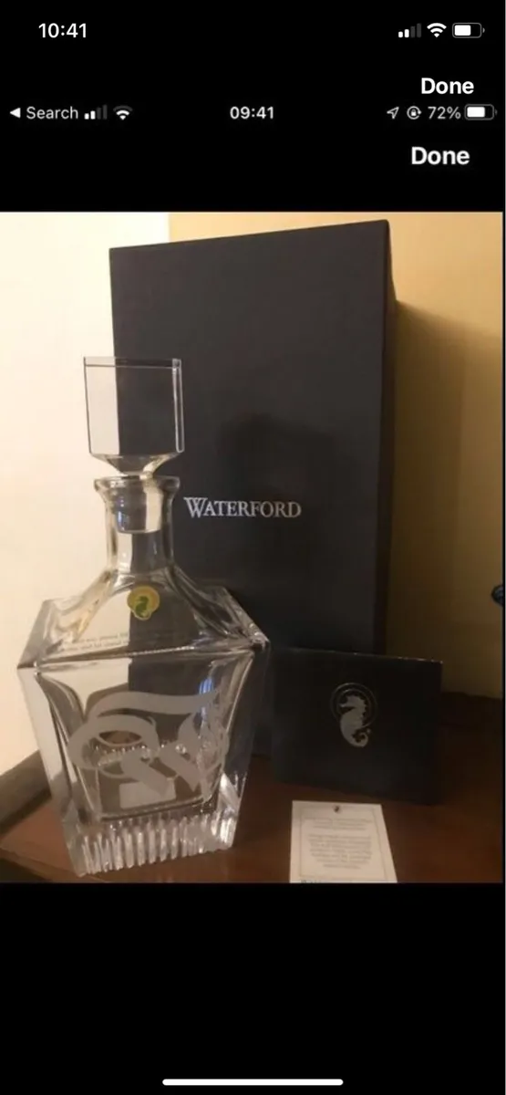 NEW-Waterford Crystal Short Stories Bond Decanter - Image 3