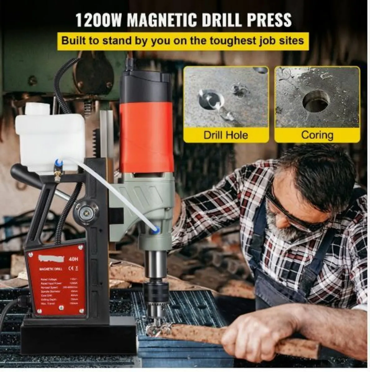 Magnetic Drill, 1200W 1.57" Boring Diameter - Image 3