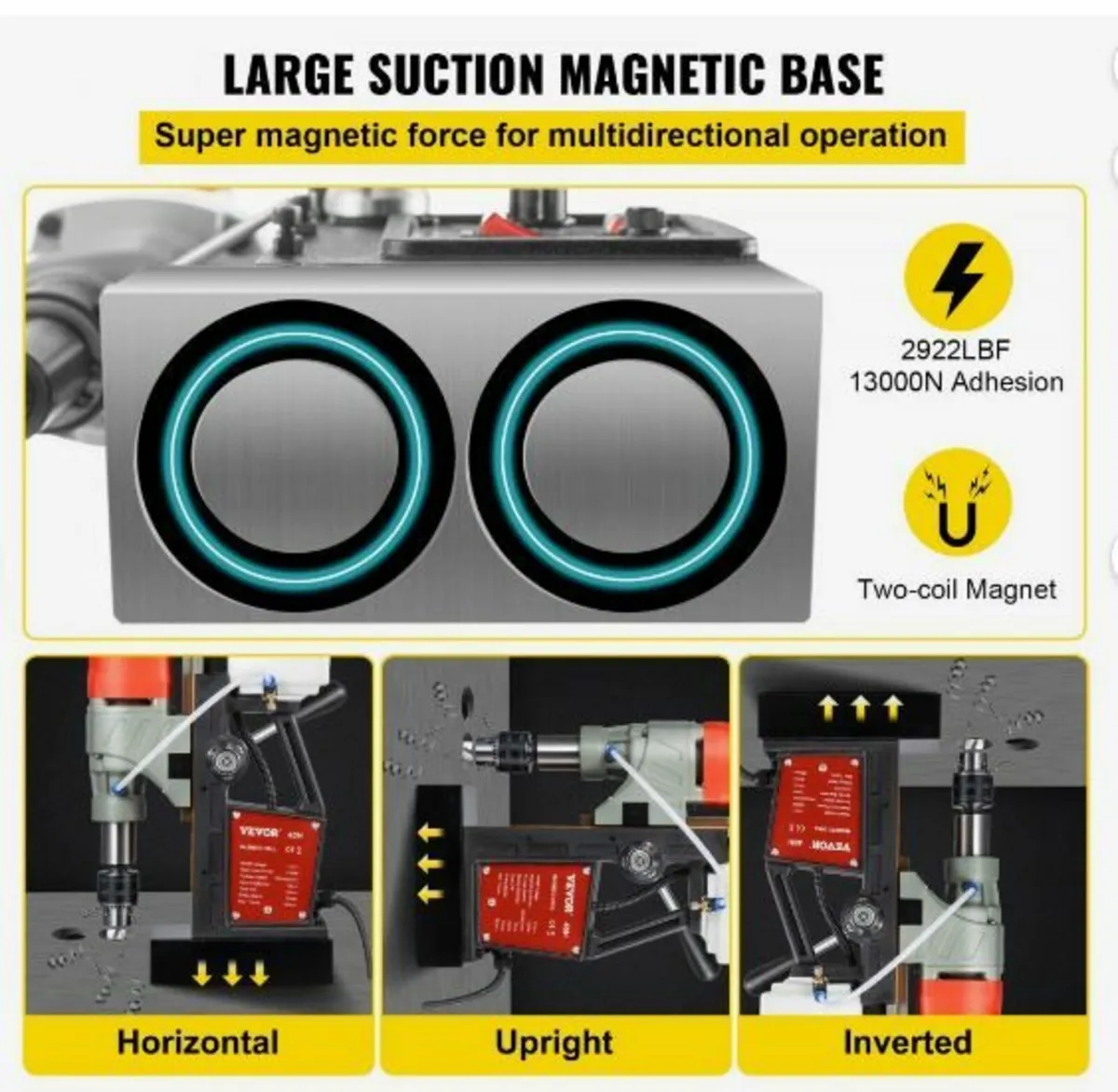 Magnetic Drill, 1200W 1.57" Boring Diameter - Image 4