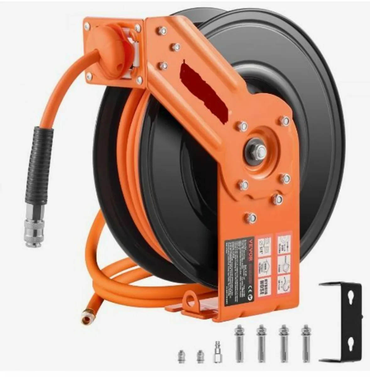 Retractable Air Hose Reel 3/8 IN x 50FT - Image 1