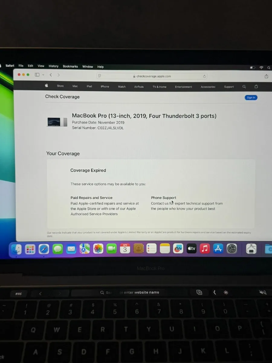 MacBook Pro 13" 2019 i7/16GB/512SSD/370c - Image 2