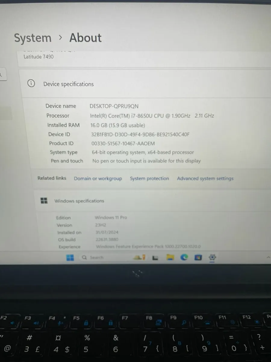Dell Latitude 7490 Laptop i7/16GB/512SSD/FHD - Image 2