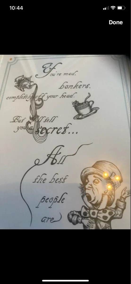 Framed Alice in Wonderland Print - Image 3