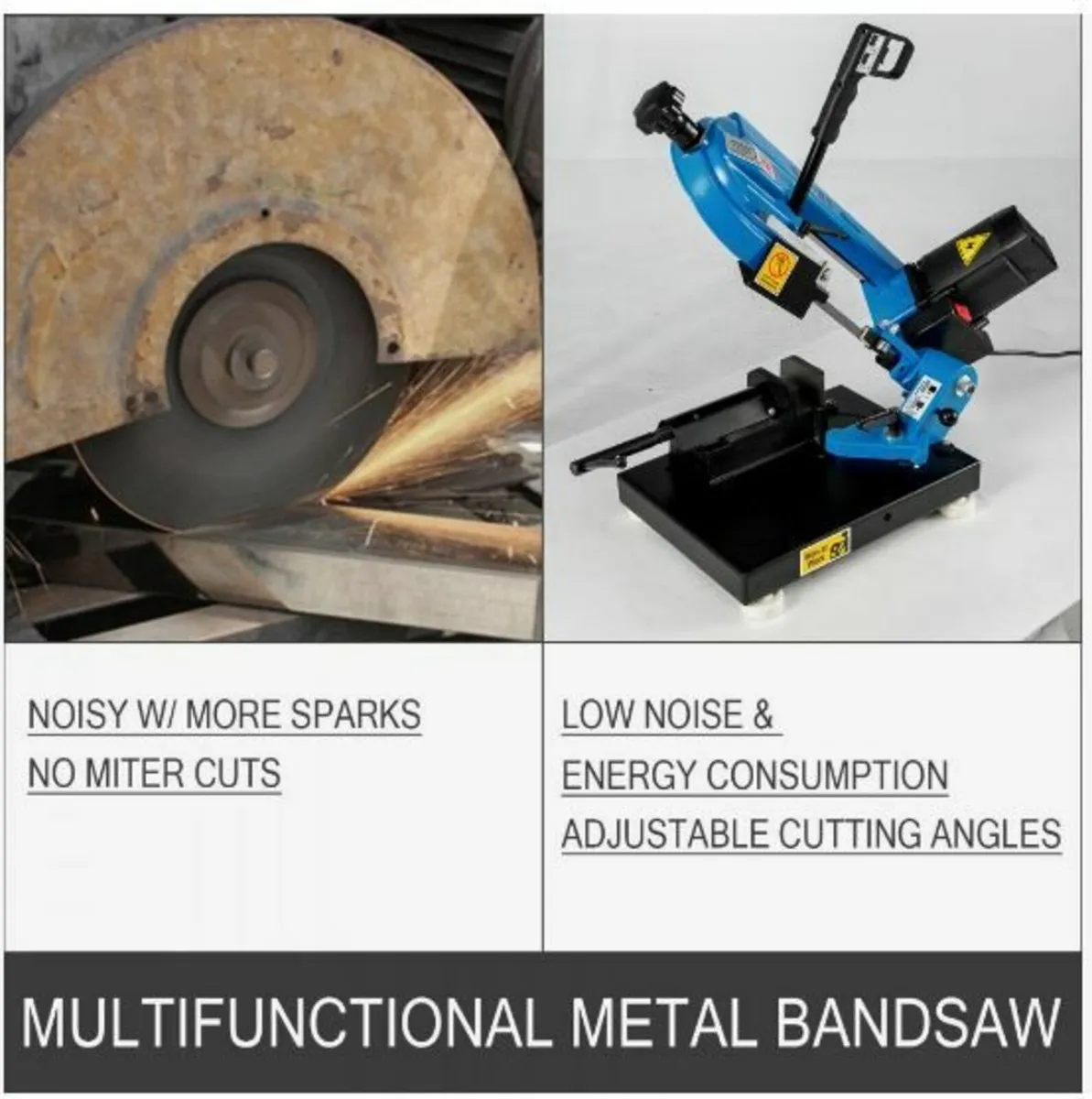 Bandsaw Metal Band Saw 1000W for Cutting - Image 2