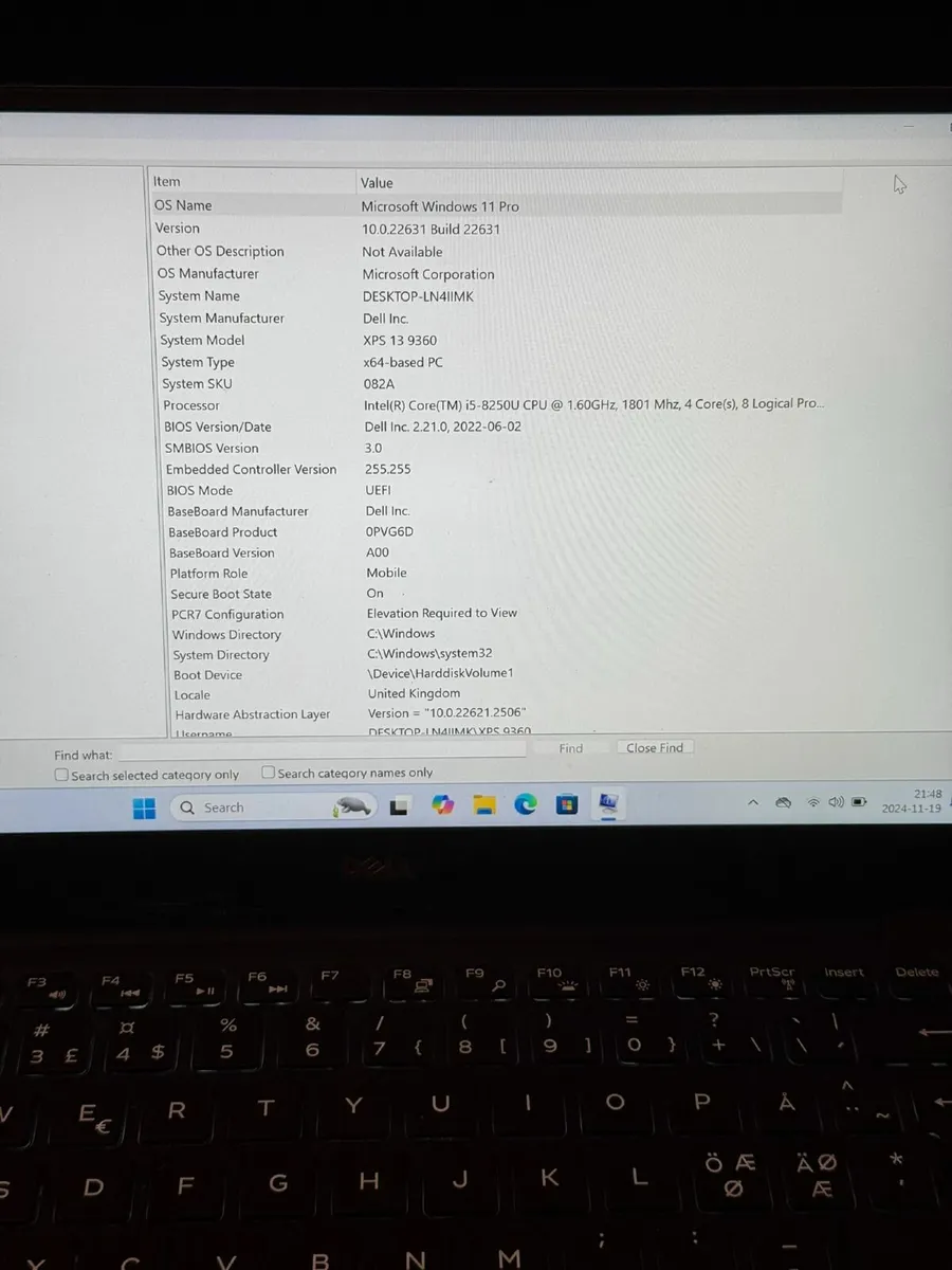 Dell XPS 13 9360 Laptop i5/8GB/256SSD/QHD - Image 2