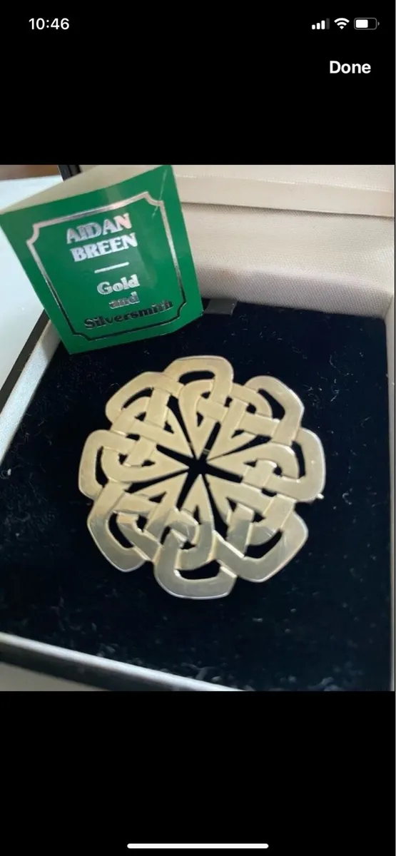 Vintage Aidan Breen Silver Brooch - Image 1