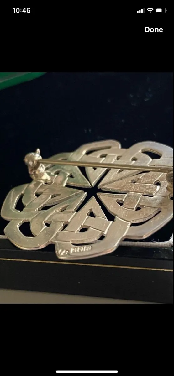 Vintage Aidan Breen Silver Brooch - Image 4