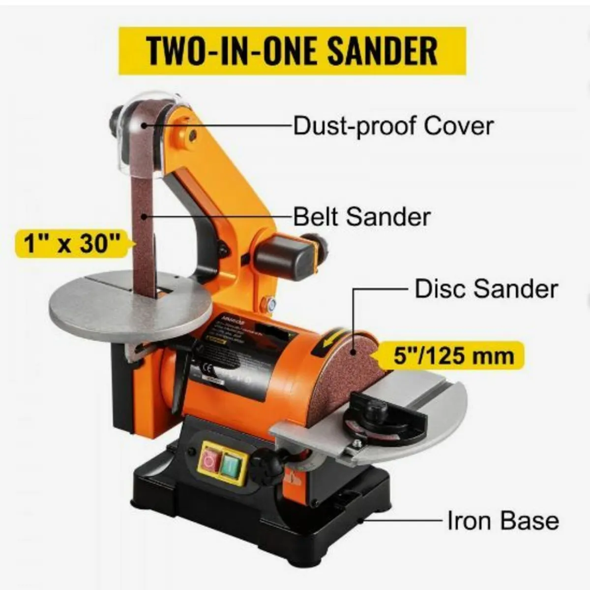Electric Belt Grinder Sander 5 Inch - Image 2