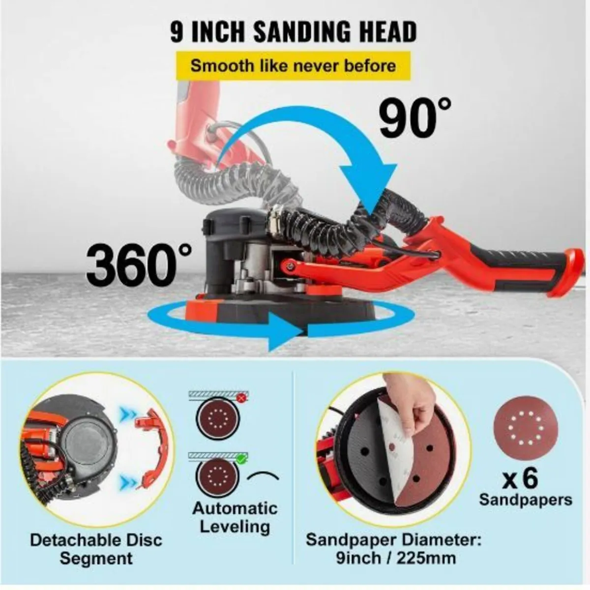 Drywall Sander 750W Electric Drywall - Image 4