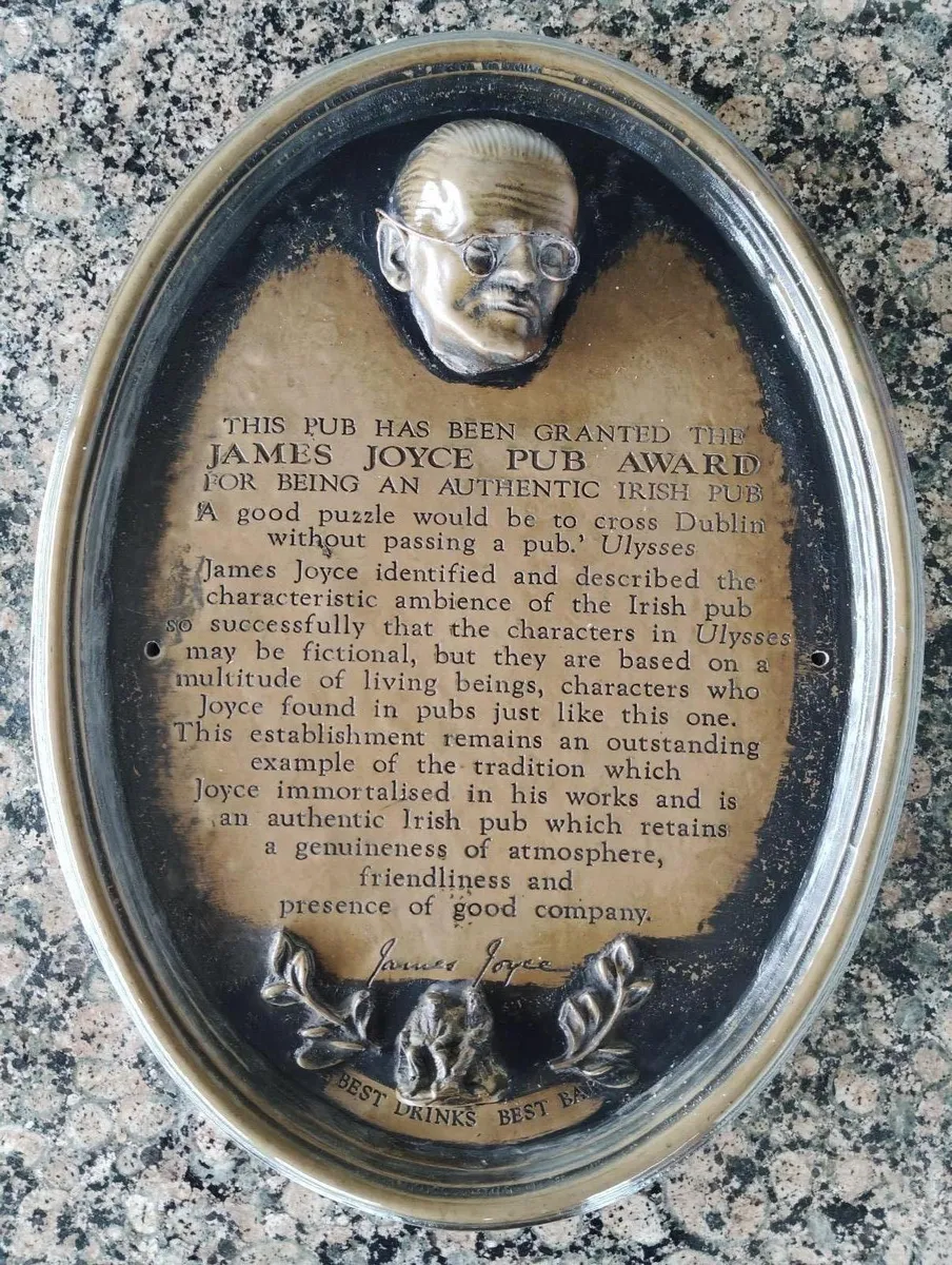 JAMES JOYCE WALL PLAQUE - Image 1