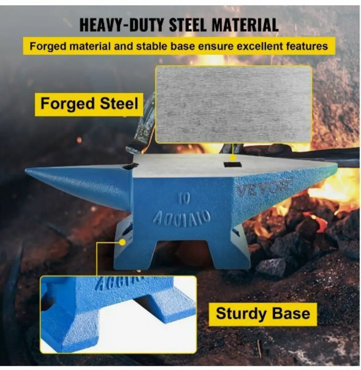 22lb Blacksmith Anvil Steel Anvil 10kg - Image 4