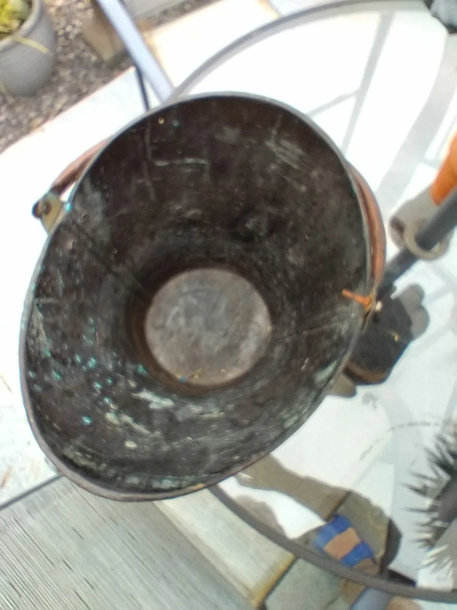 Hand crafted copper coal scuttle - Image 3