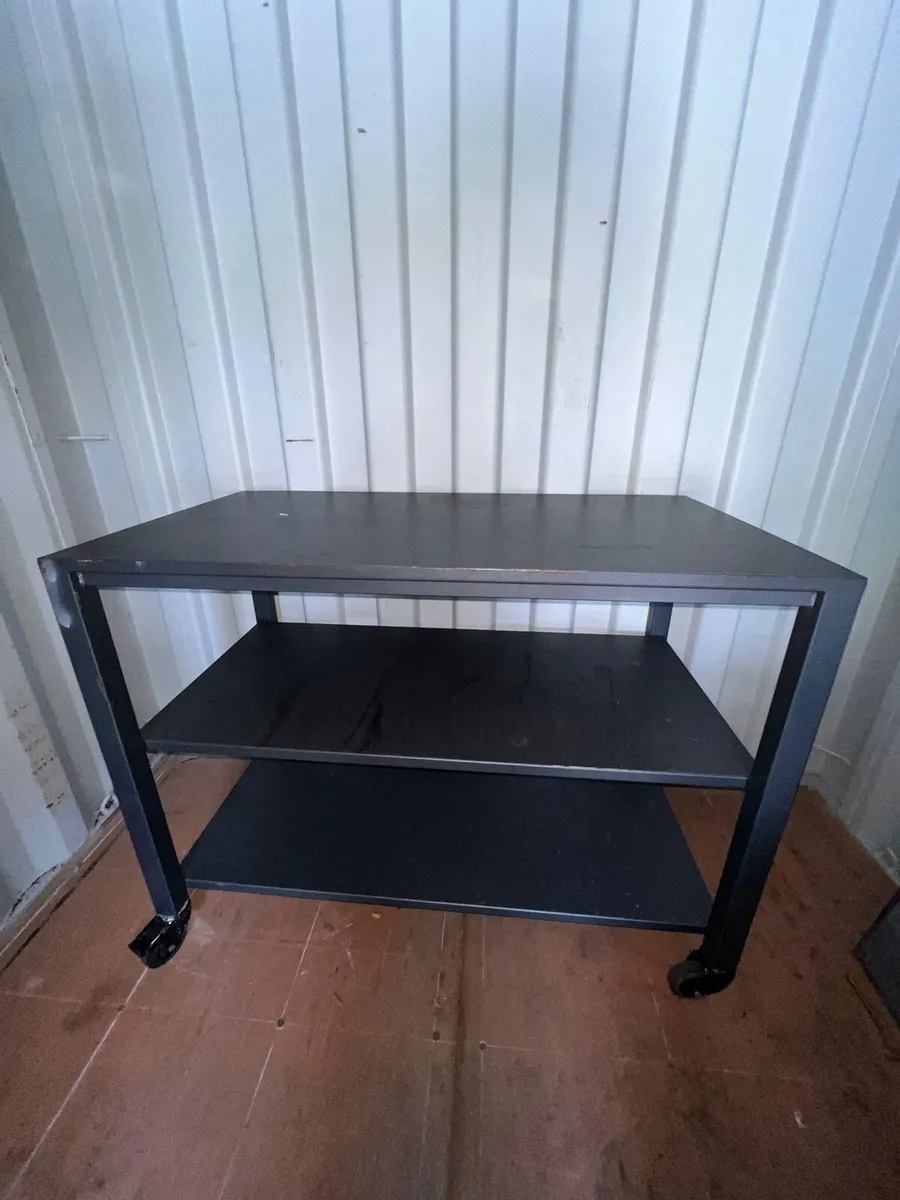 Solid Galvanised 3-Tier Metal Tables - Image 2