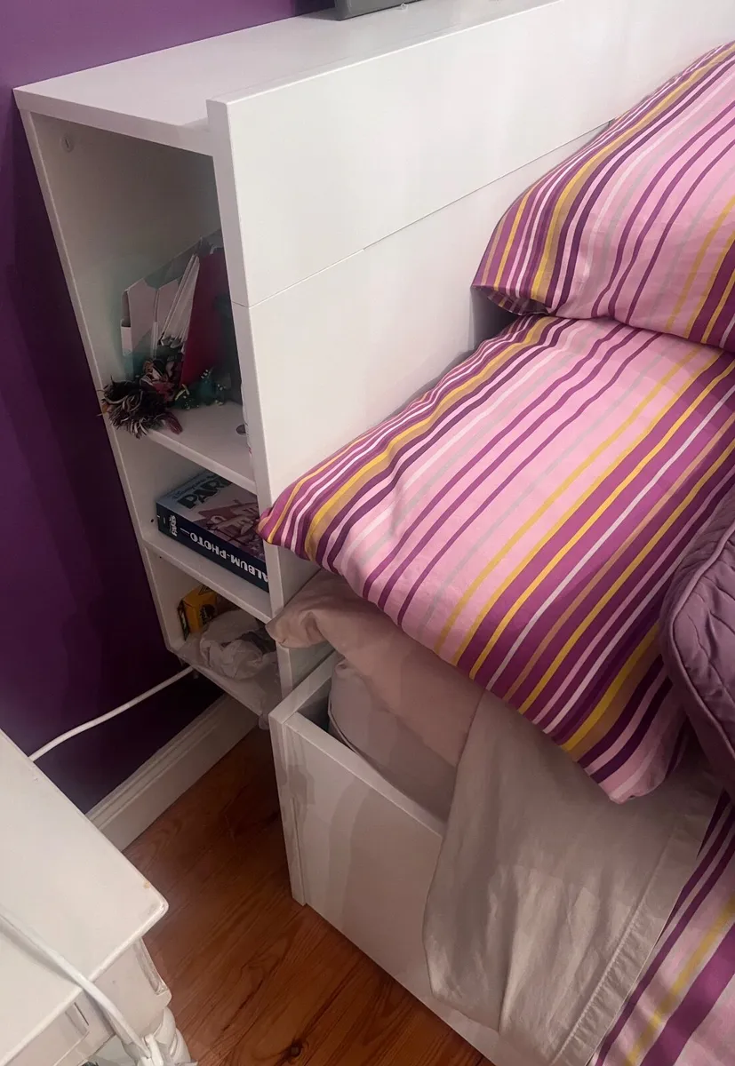 2 IKEA Double Beds and headboards - Image 2
