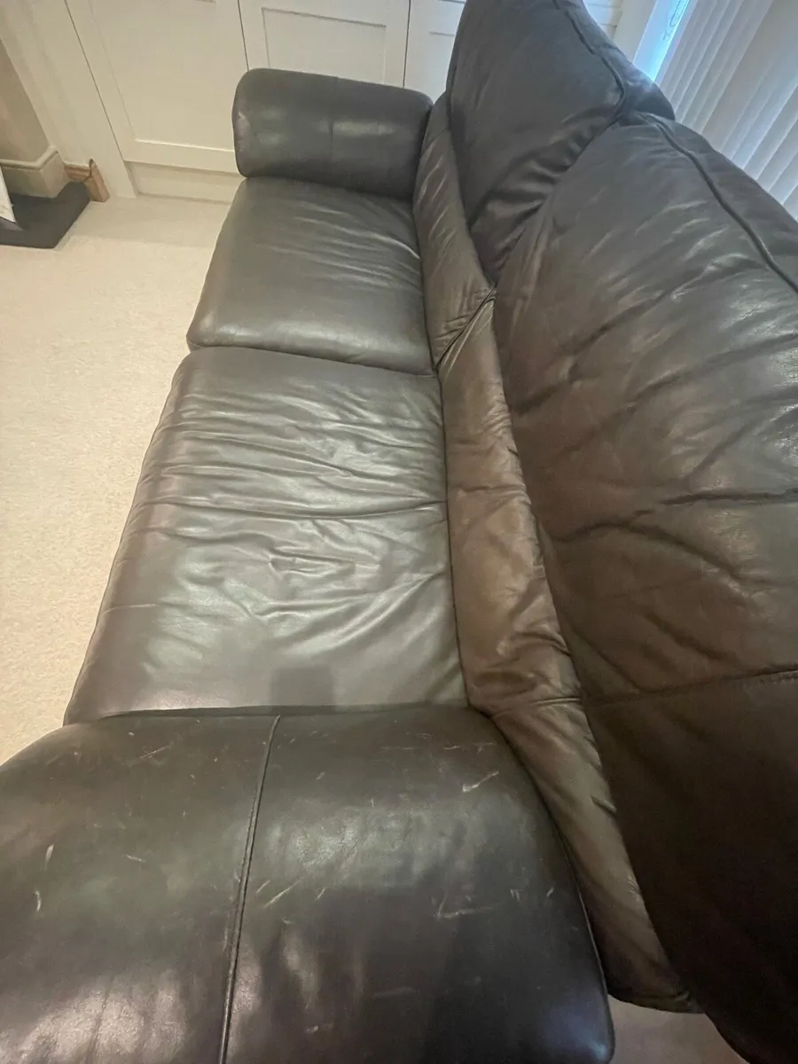 Leather Sofa - Image 3