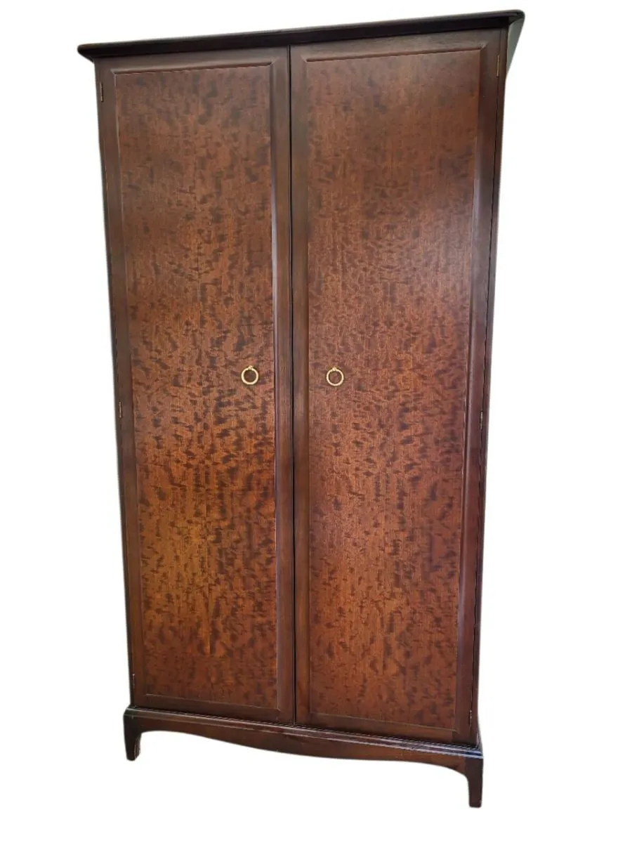 Two "Stag" Wardrobes - Image 1