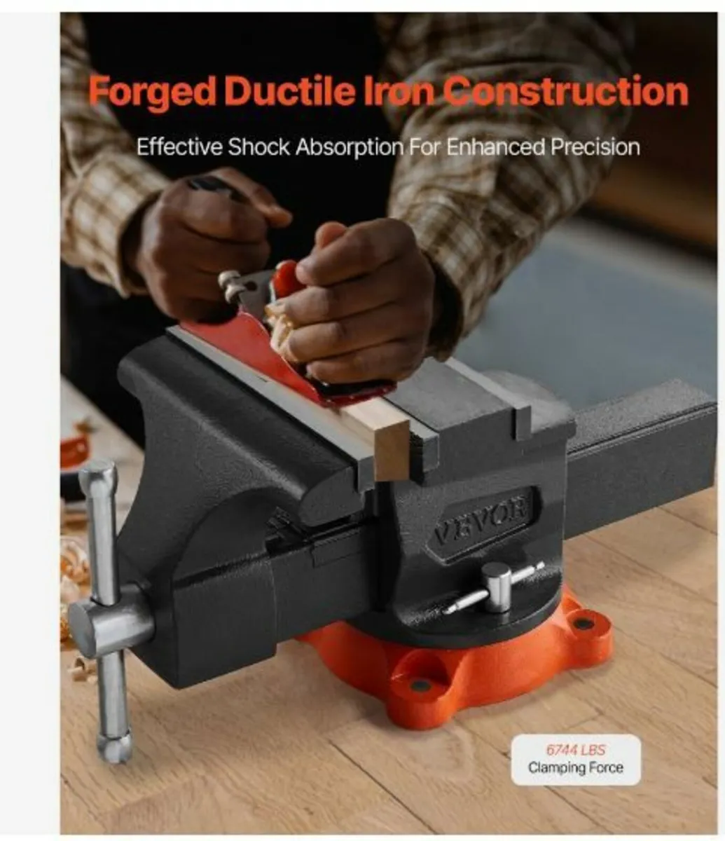 8" Bench Vise Multipurpose Heavy Duty - Image 2