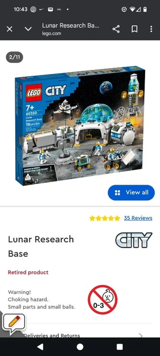 lego city space camp - Image 1