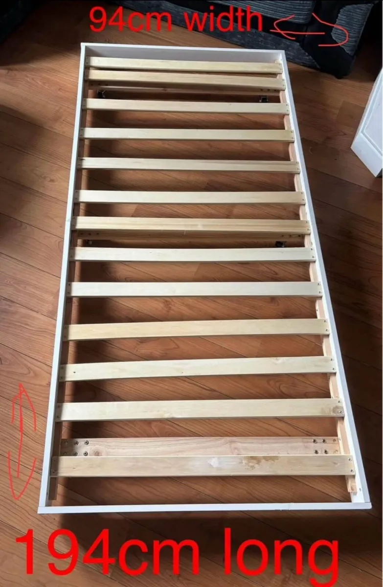 Single Bed Frame On Wheels - Image 1