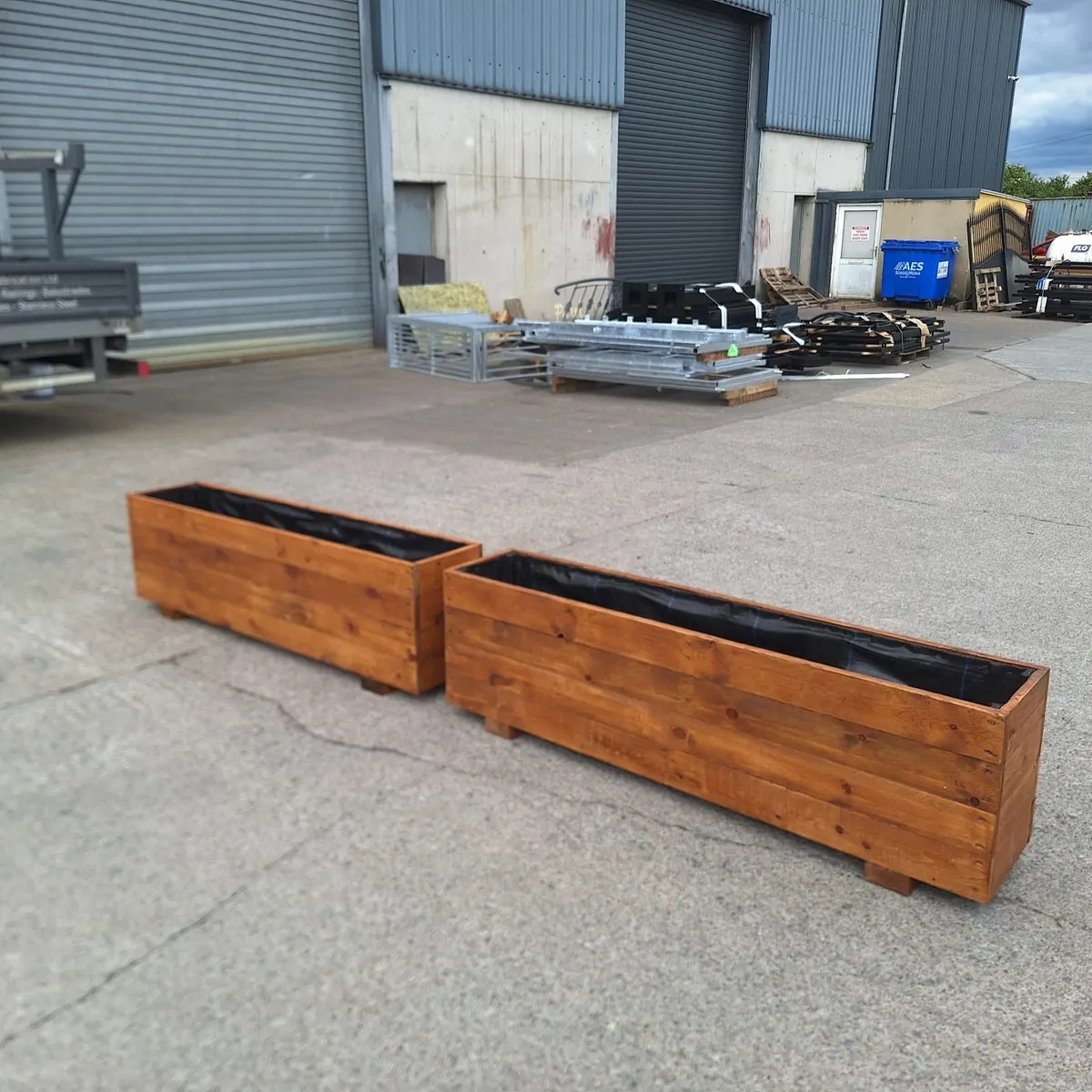 Handmade Wood Planter Box - Image 3