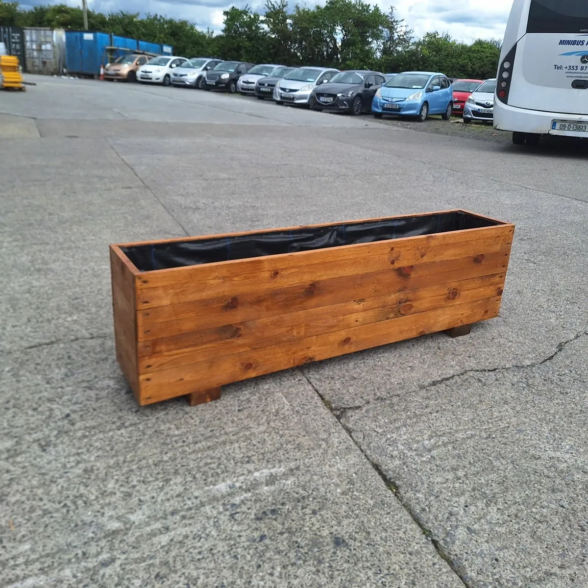 Handmade Wood Planter Box - Image 4