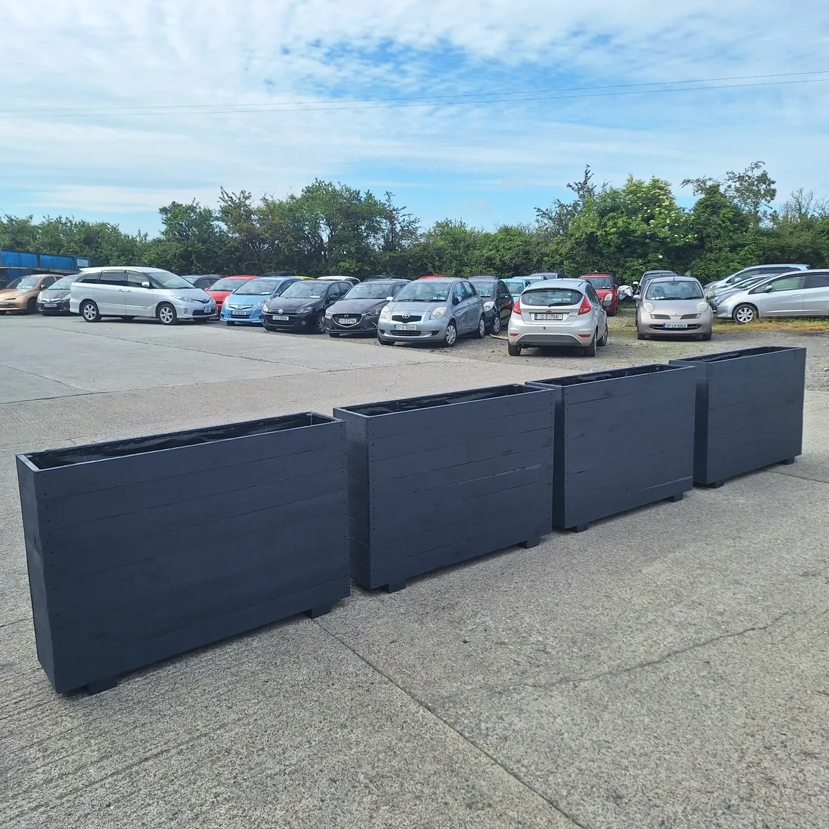 Custom Wooden Outdoor Planter - Image 3