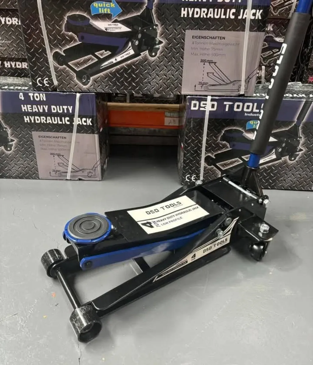 HEAVY DUTY 4 TON ULTRA LOW PROFILE TROLLEY JACK - Image 2
