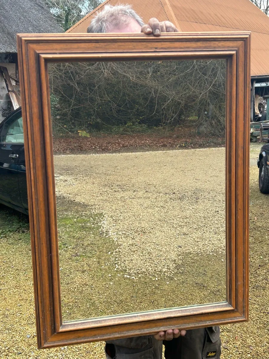 Wood Framed Mirror - Image 2