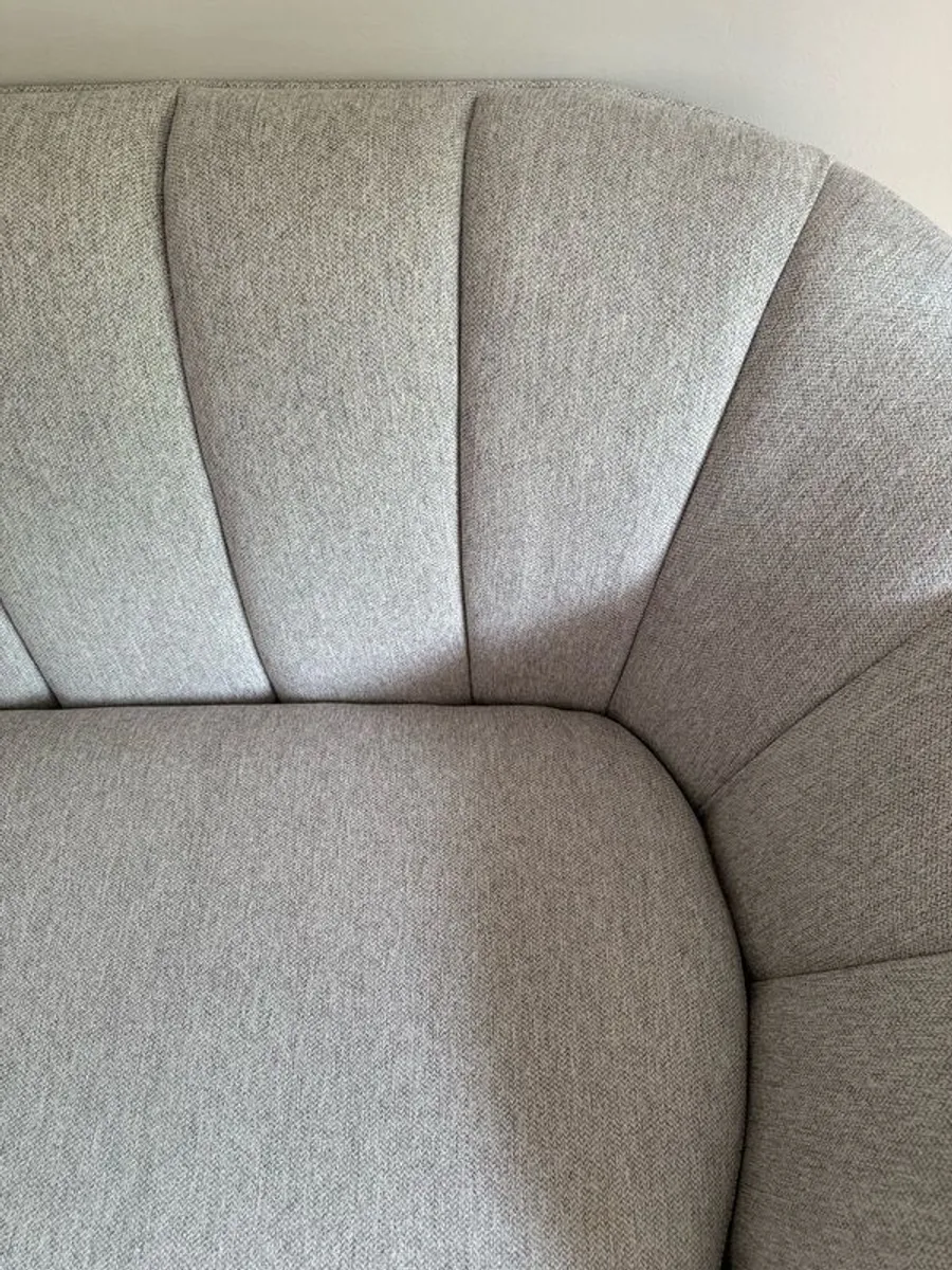 silver grey 3 seater couch - Image 3