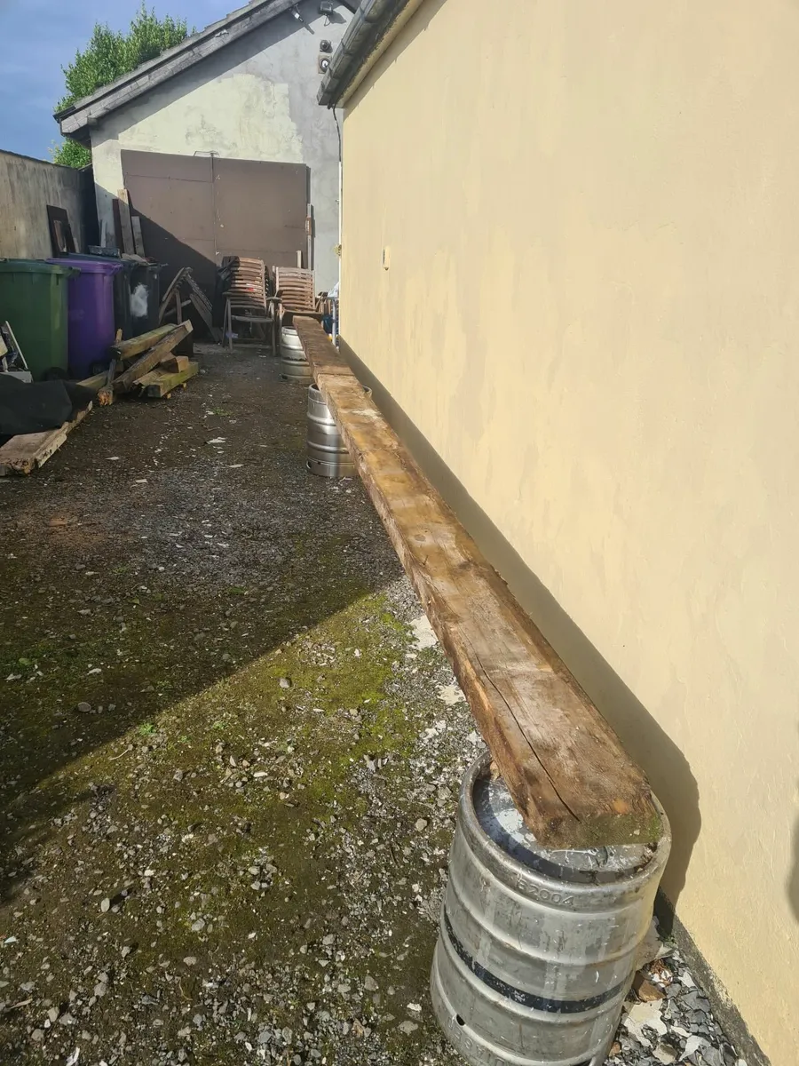 4 x Reclaimed Red deal purlins - Image 2
