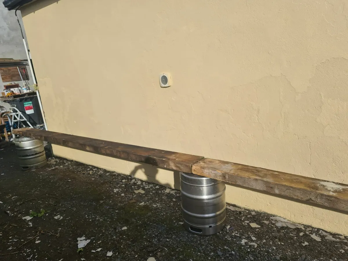 4 x Reclaimed Red deal purlins - Image 3