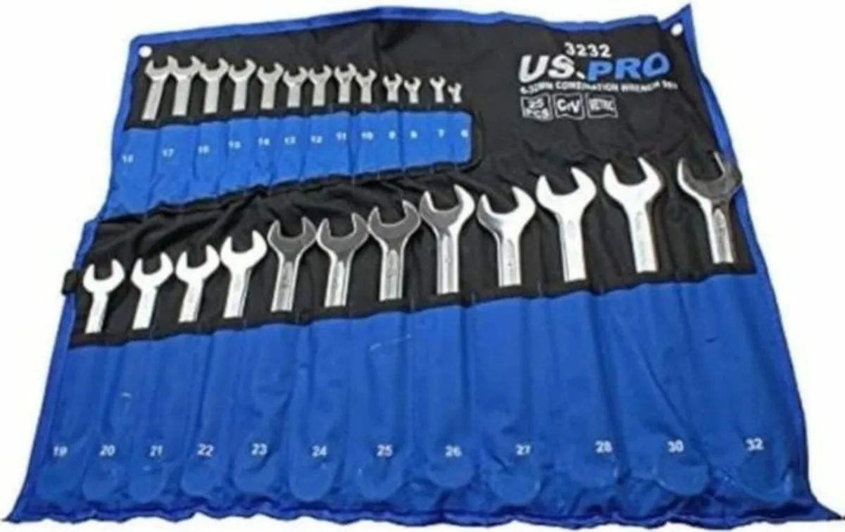 25PCS Metric COMBINATION SPANNER WRENCH SET - Image 1