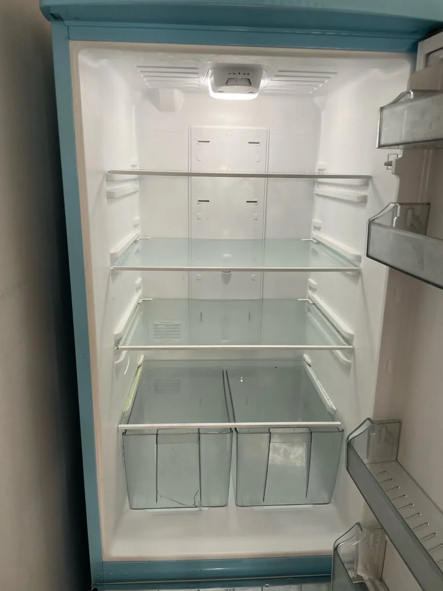 Nordmende No frost, Blue Retro Fridge freezer - Image 2