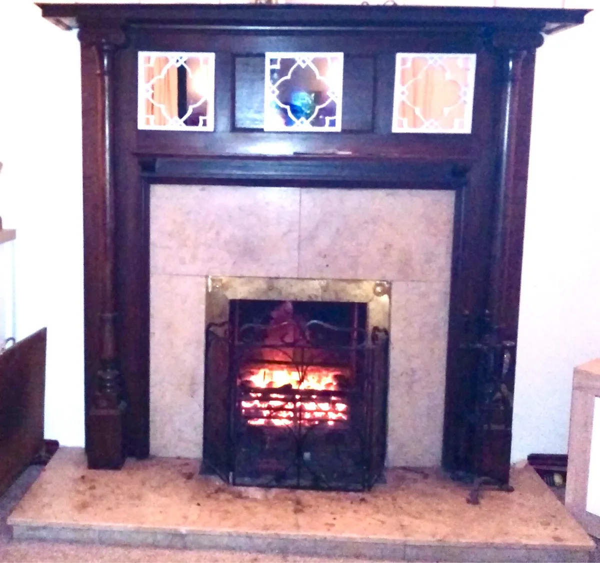 Wanted Marble tile hearth