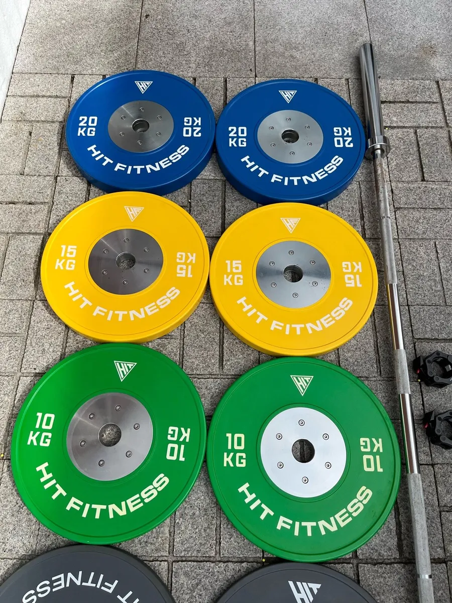 127.5kg competition bumper weight set Olympic - Image 4