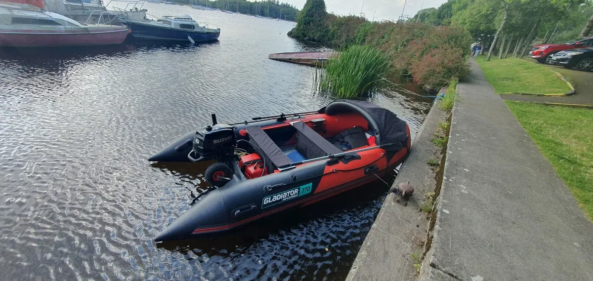 Inflatable Boat Gladiator C370AL with Suzuki 6HP E - Image 1