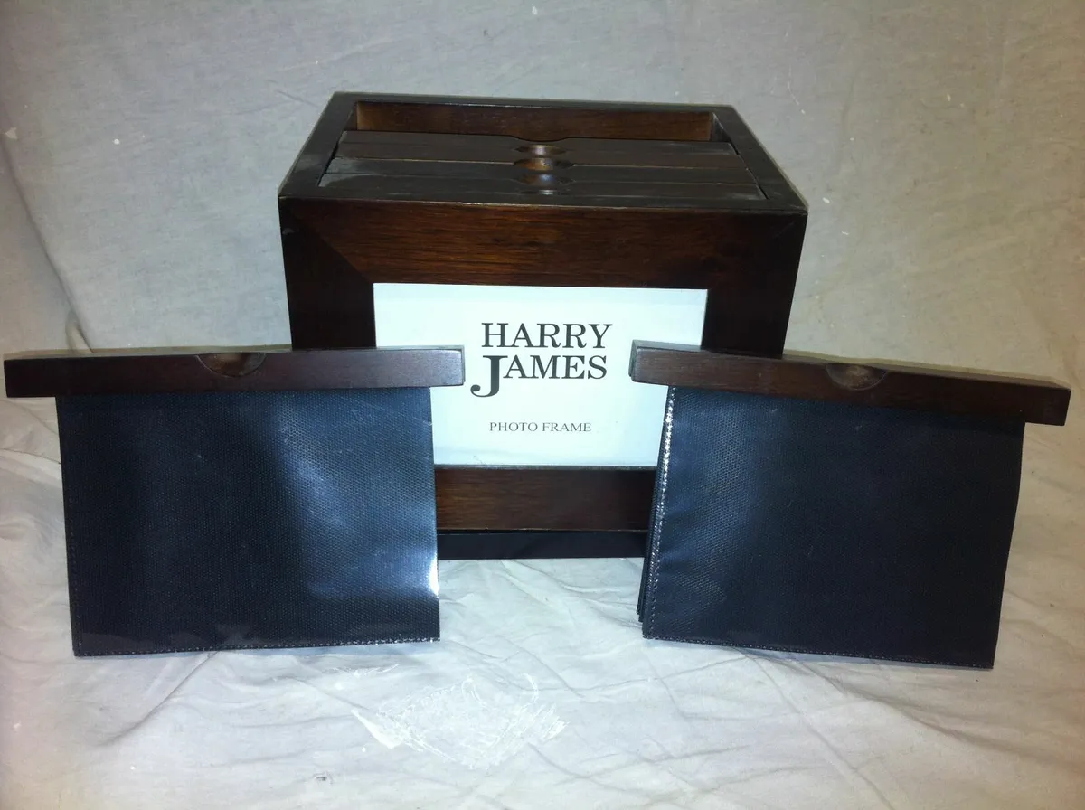 Harry James Wooden Cube Picture Holder............ - Image 1