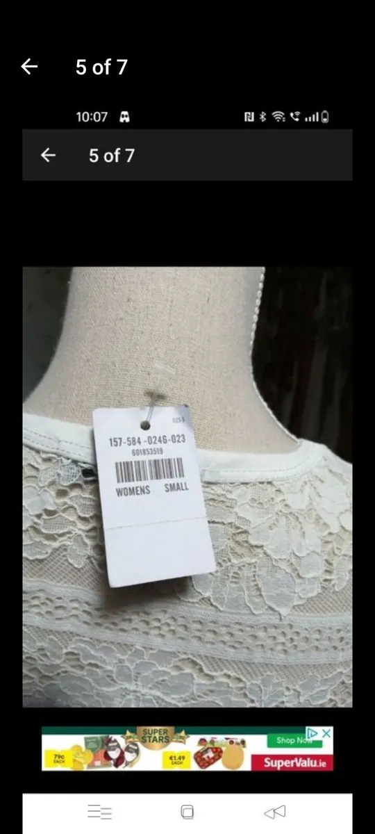 Abercrombie and fitch white lace fully lined dress - Image 4