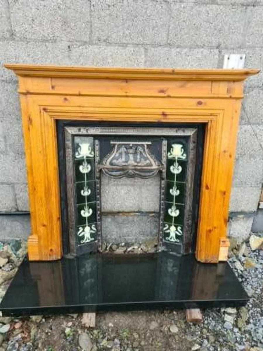 Wooden fire surround fireplace